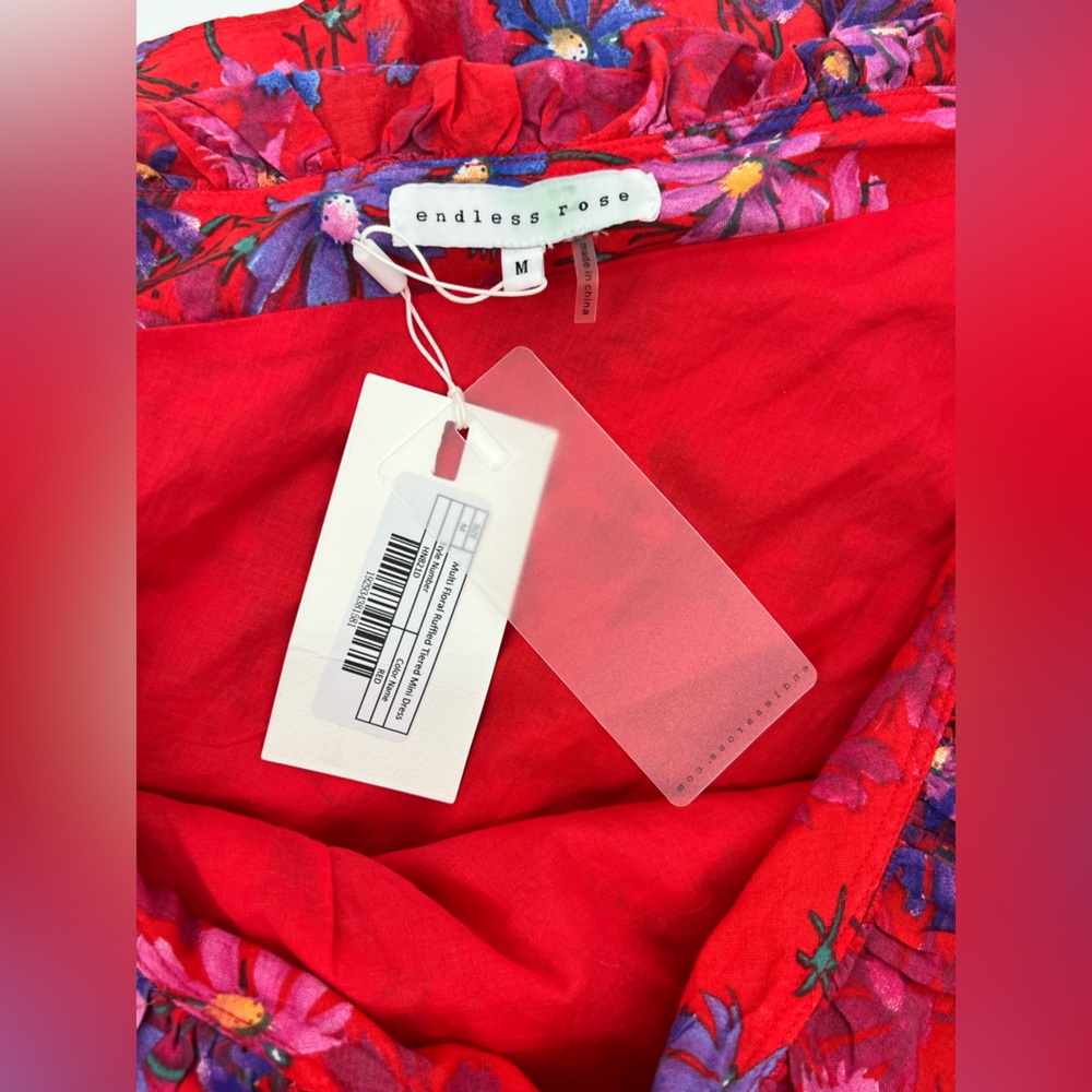 Endless Rose one Shoulder Tiered Mini Dress | NWT M - Picture 8 of 8